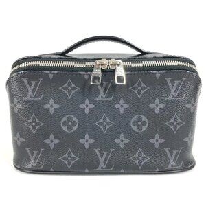 LOUIS VUITTON M11508 MonogramEclipse Toiletry Bag Pouch Clutch Bag Hand Bag